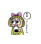 おかっぱミルちゃん（個別スタンプ：22）