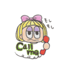 おかっぱミルちゃん（個別スタンプ：36）