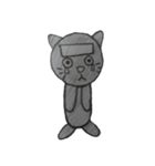 黒猫ぽんちゃん＆ほのぼのペンギン（個別スタンプ：5）