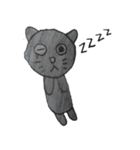 黒猫ぽんちゃん＆ほのぼのペンギン（個別スタンプ：21）
