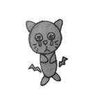 黒猫ぽんちゃん＆ほのぼのペンギン（個別スタンプ：25）