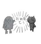 黒猫ぽんちゃん＆ほのぼのペンギン（個別スタンプ：38）
