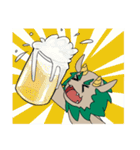 沖縄の方言とシーサーくん（個別スタンプ：1）