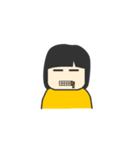 電波OL Ver.イエロー（個別スタンプ：16）
