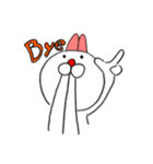 出っ歯ウサギ「うさっぱ」（個別スタンプ：34）