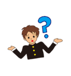 ポジティブ学生日常会話スタンプ（個別スタンプ：34）