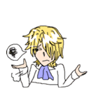 少女マンガの男の子（個別スタンプ：34）