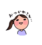 女の子と犬と猫（個別スタンプ：11）