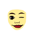 many many face！！（個別スタンプ：17）