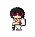 80's Afro Girl（個別スタンプ：2）
