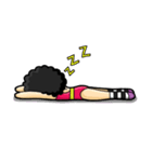 80's Afro Girl（個別スタンプ：7）