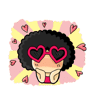 80's Afro Girl（個別スタンプ：8）