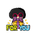 80's Afro Girl（個別スタンプ：9）