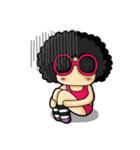 80's Afro Girl（個別スタンプ：11）