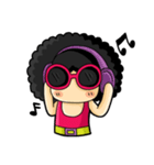 80's Afro Girl（個別スタンプ：16）