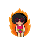 80's Afro Girl（個別スタンプ：17）