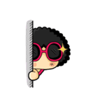80's Afro Girl（個別スタンプ：21）