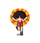 80's Afro Girl（個別スタンプ：24）