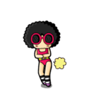 80's Afro Girl（個別スタンプ：29）