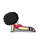 80's Afro Girl（個別スタンプ：36）