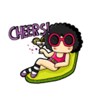 80's Afro Girl（個別スタンプ：38）