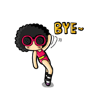 80's Afro Girl（個別スタンプ：40）