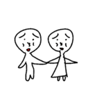 悲しい人（個別スタンプ：12）