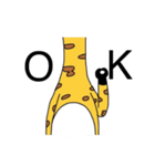 見切れキリン（個別スタンプ：1）