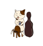 チェロ猫アントン（個別スタンプ：28）