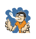 HAHA Glassesking again！（個別スタンプ：5）