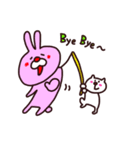 白ねこちゃんとうさ吉（個別スタンプ：36）