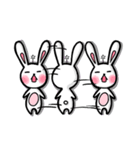 Hua rabbit ＆ Mi sheep（個別スタンプ：27）