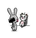 Hua rabbit ＆ Mi sheep（個別スタンプ：37）