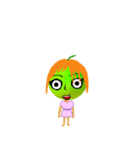 Little orange sister（個別スタンプ：40）