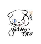 白猫シロ(基本挨拶編)（個別スタンプ：24）
