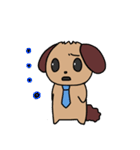 ネクタイ犬（個別スタンプ：9）