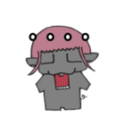 Happy Hippo embarrassed (worthy edition)（個別スタンプ：36）