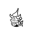 仙人筆と漢字一文字（個別スタンプ：14）