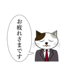 三毛猫のビジネス会話スタンプ（個別スタンプ：5）