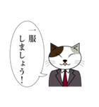 三毛猫のビジネス会話スタンプ（個別スタンプ：14）