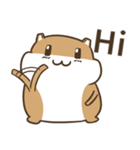 a hamster daily conversation（個別スタンプ：1）