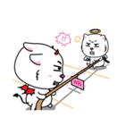 White Cat : Good or Bad（個別スタンプ：4）