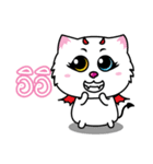 White Cat : Good or Bad（個別スタンプ：22）