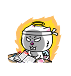 White Cat : Good or Bad（個別スタンプ：30）