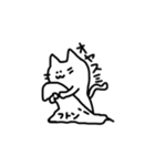 とてもシュールなネコ（個別スタンプ：3）