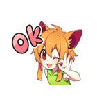 ケモ耳少女ケモ子ちゃん（個別スタンプ：4）