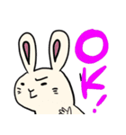 怪訝そうなウサギ（個別スタンプ：30）