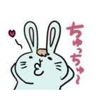 怪訝そうなウサギ（個別スタンプ：38）