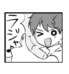 少年達の漫画風スタンプ（個別スタンプ：1）