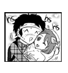 少年達の漫画風スタンプ（個別スタンプ：36）